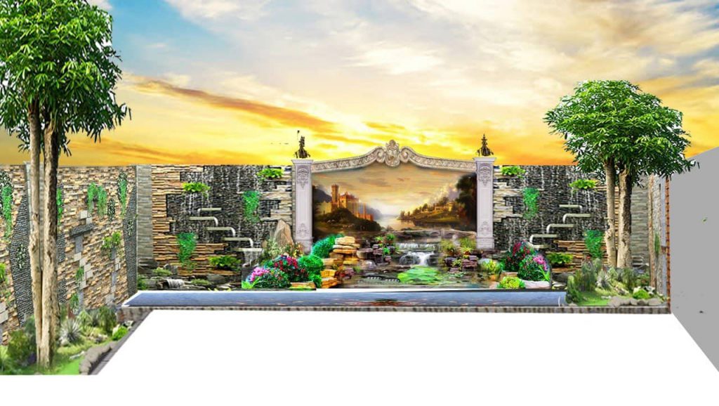 Tranh tường đắp phù điêu