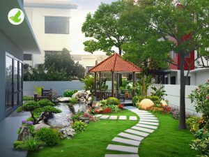 Thiết kế sân vườn hợp phong thủy cần lưu ý những gì?